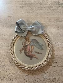 Shabby chic: quadretto celeste