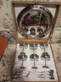 Servizio in acciaio per gelato o macedonia