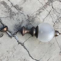 Lampadario vintage boule di vetro