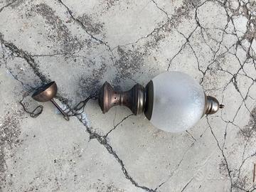 Lampadario vintage boule di vetro