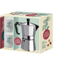 Moka Dolce Vita: Kit con 1 caffettiera 2 tazze ecc