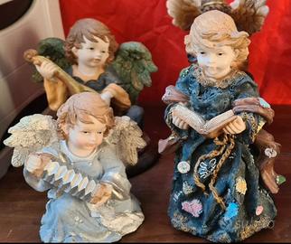 Statuine d'arte: Collezione 3 angioletti musici