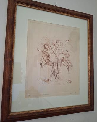 Ottavio Sgubin – Incisione originale "Danza" (1978