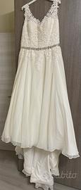 Vestito di  sposa di pizzo taglia 50