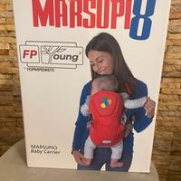 Marsupio ergonomico fronte mamma e fronte strada