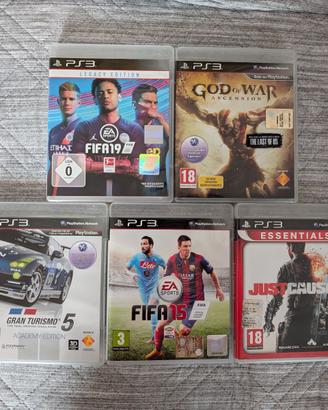 Lotto 5 giochi per PS3