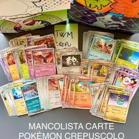 Completo Mancoliste Pokemon CREPUSCOLO MASCHERATO