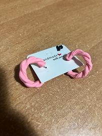 Orecchini cuore di zucchero rosa marshmallow donna