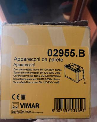 Cronotermostato vimar touch