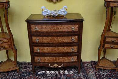 Cassettiera stile Napoleone III in acero