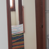 Scarpiera con anta a specchio