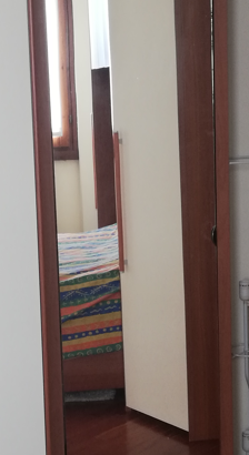Scarpiera con anta a specchio