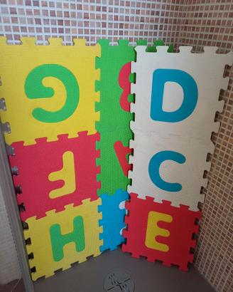 Tappeto eva puzzle lettere alfabeto