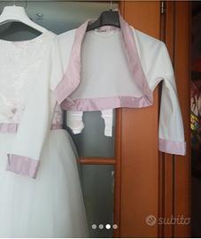 Abito da bambina tg 10anni  da cerimonia e prima c