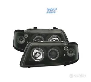 FARI AUDI A3 8L 96-00 ANGEL EYES FONDO NERO H1