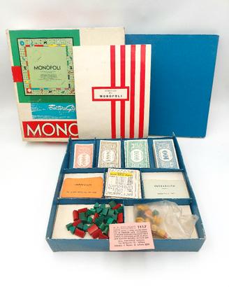 Monopoli anni 60 interno blu, completo. 