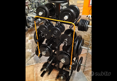 Rastrelliera completa manubri professionale