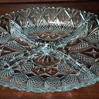 Antipastiera Tavolo in vetro 4 scomparti Vintage