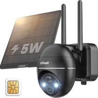 ieGeek Telecamera 4G LTE Solare 2K PTZ 360° nera