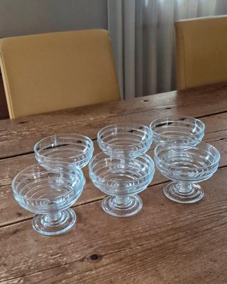 6 coppe da dessert  vintage Arc France