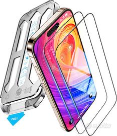 Vetro temperato iPhone 16 Pro 9H+ durezza