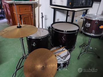 batteria acustica oyster completa funzionante