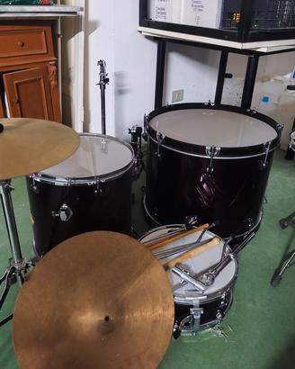 batteria acustica oyster completa funzionante
