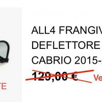 Frangivento deflettore per Mini Cabrio F57