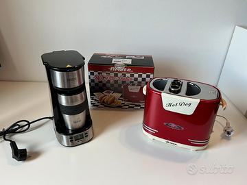 Macchina caffè americano e macchina per hot dog
