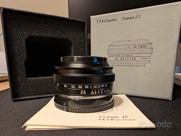 TTArtisan 25mm f2 E-Mount Sony