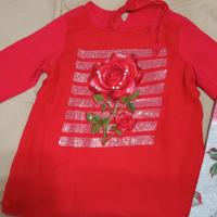completo bimba 6 anni rose rosse 