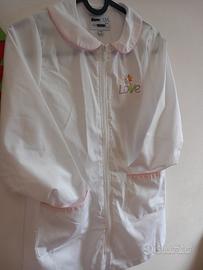 Grembiule bianco x bimba 