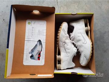 Nike shox r4 white total