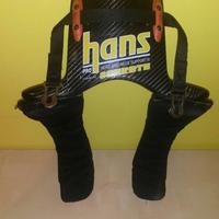Collare rally hans carbonio