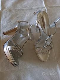 Sandali color argento