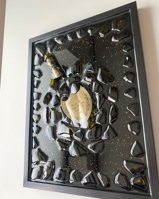 "Quadro Arte Resina Epoxy DOM PÉRIGNON Champagne