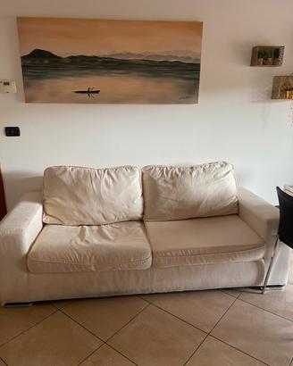 Divano letto chateau d’ax 3 posti color panna