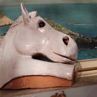 testa di cavallo fatta a mano 