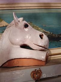 testa di cavallo fatta a mano 