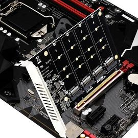 Scheda espansione per dischi nvme max 4x8TB