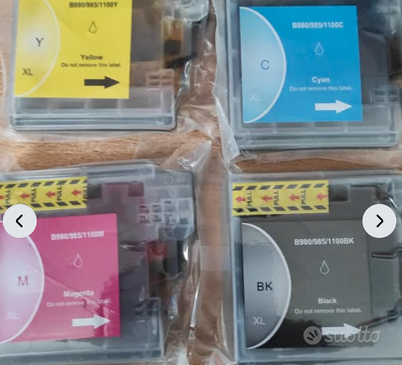 Ricambi Stampanti Brother Cartucce Inchiostro LC1100/LC980 Per