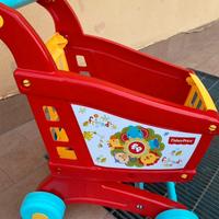 Carrello della spesa giocattolo Fisher Price.