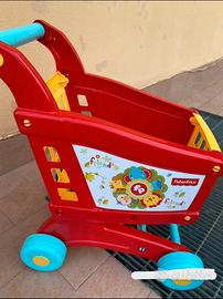 Carrello della spesa giocattolo Fisher Price.