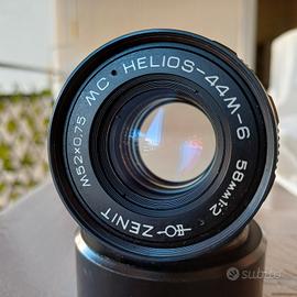 Ottica vintage helios 44 m6 per video
