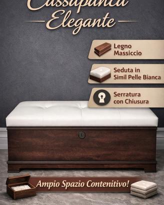 cassapanca contenitore in legno