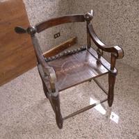 Poltrona rituale africana antica