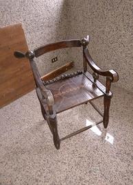 Poltrona rituale africana antica