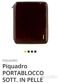 Portablocco PIQUADRO in vera pelle x fogli A4