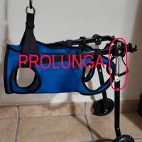 Carrellino deambulatore per cani altezza 17-42 cm