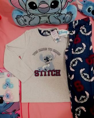 Pigiama Nuovo Stitch Invernale 8 anni Disney 